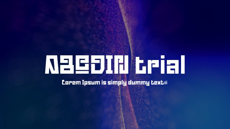ABODIN trial Font