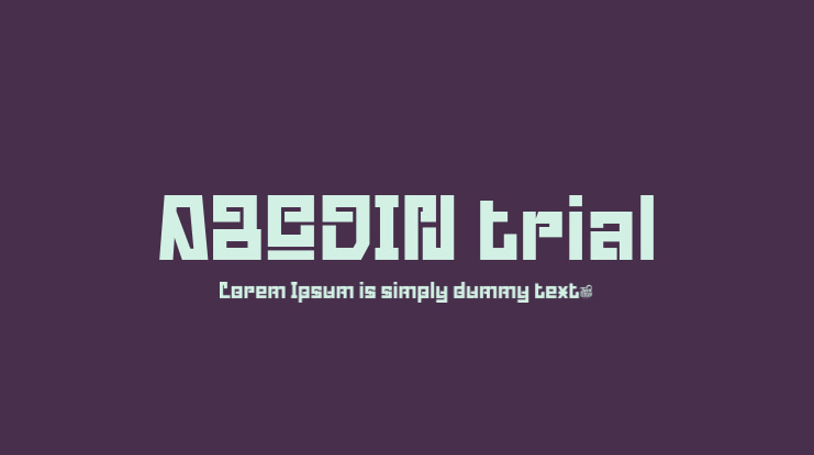 ABODIN trial Font
