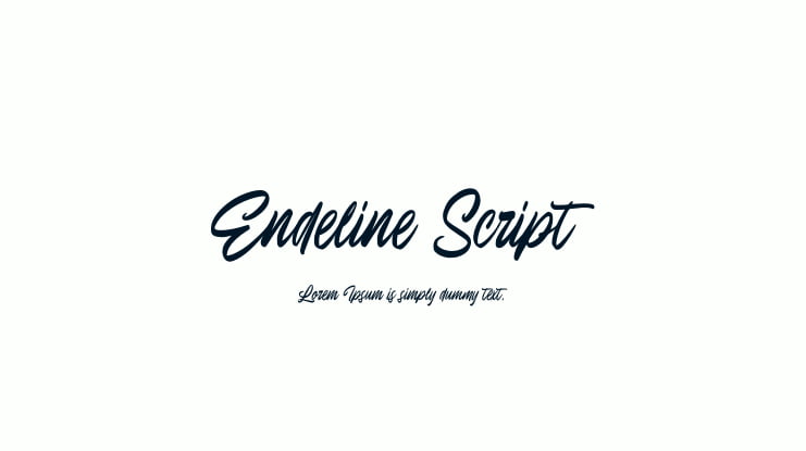Endeline Script Font Family