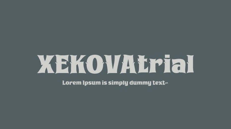 XEKOVAtrial Font