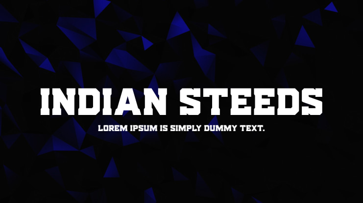 Indian Steeds Font Family