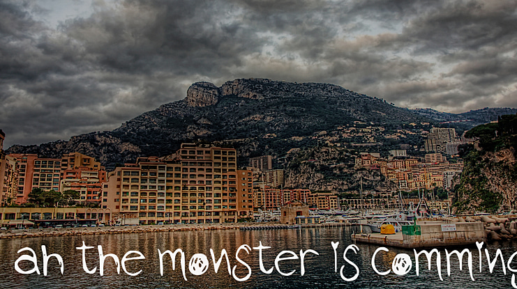 Ah the monster is comming Font
