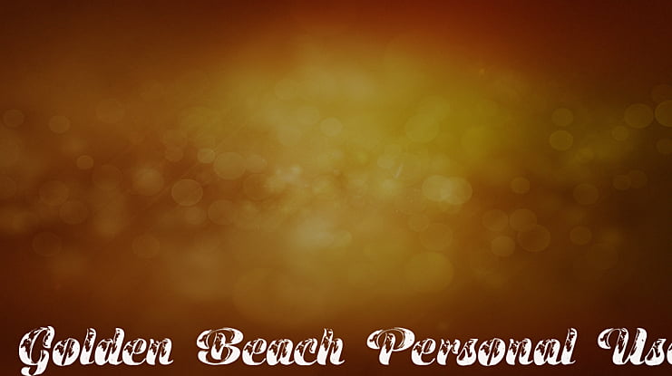 Golden Beach Personal Use Font