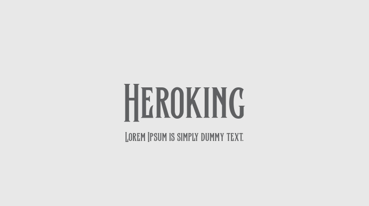 Heroking Font