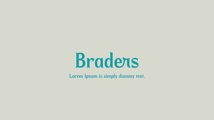 Braders Font
