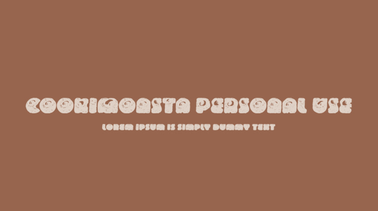 COOKIMONSTA PERSONAL USE Font