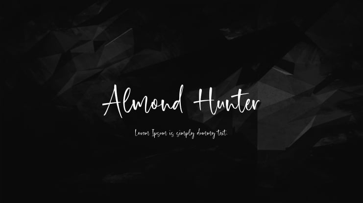Almond Hunter Font