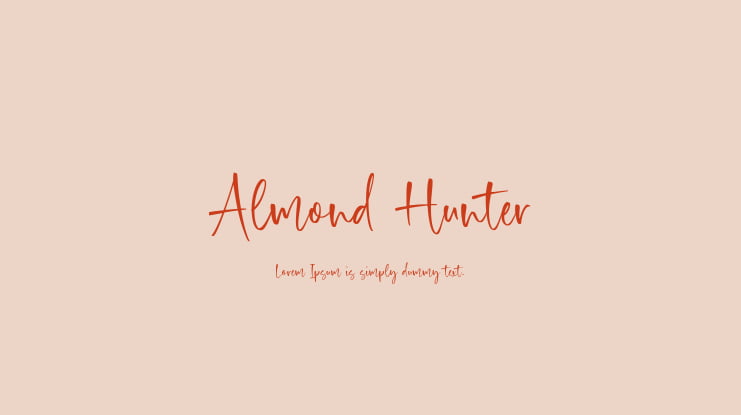 Almond Hunter Font