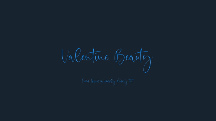 Valentine Beauty Font