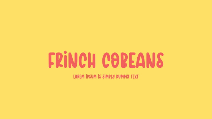 FRINCH COBEANS Font Family