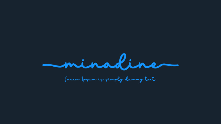 minadine Font