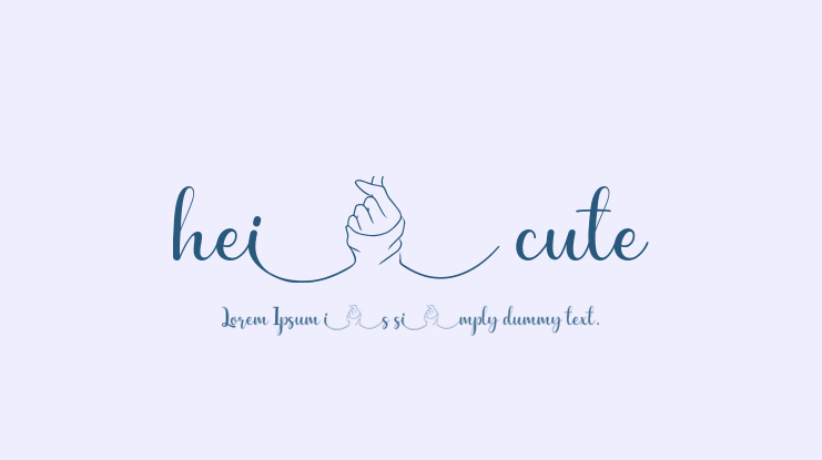 hei cute Font