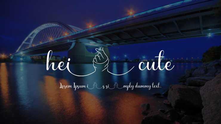 hei cute Font