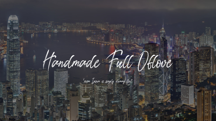 Handmade Full Oflove Font