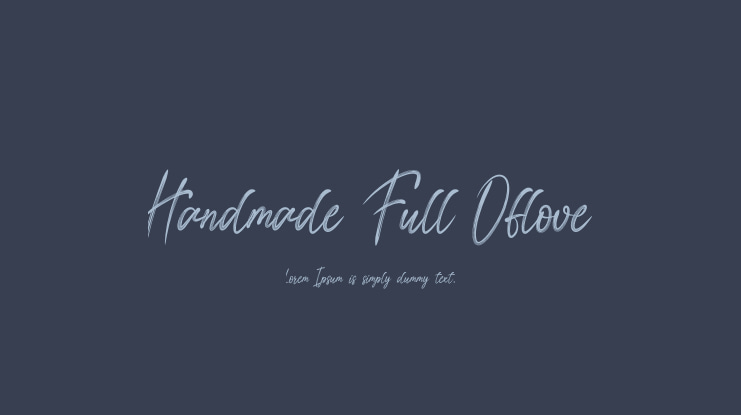 Handmade Full Oflove Font