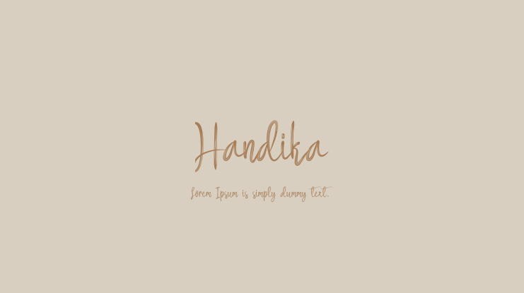 Handika Font