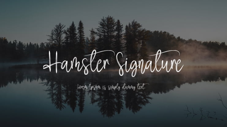 Hamster Signature Font