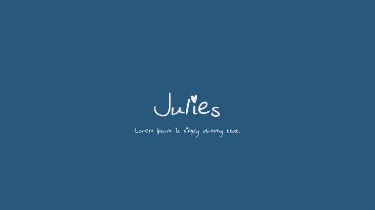 Julies Font
