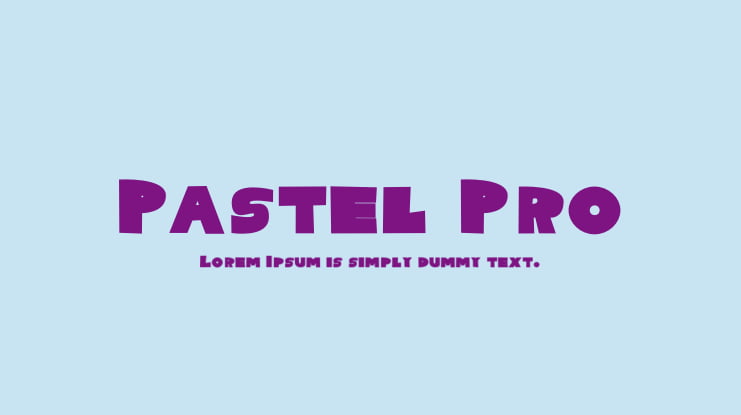 Pastel Pro Font