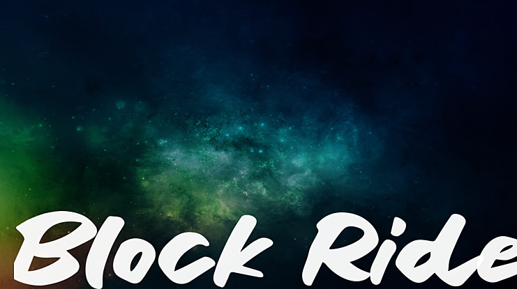 Block Ride Font
