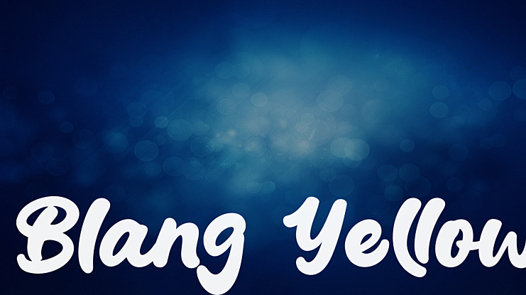 Blang Yellow Font