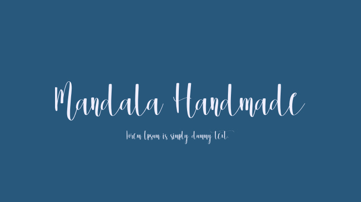Mandala Handmade Font