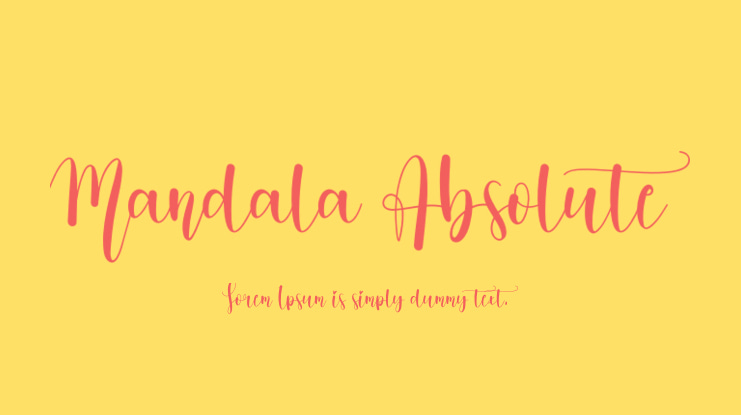 Mandala Absolute Font