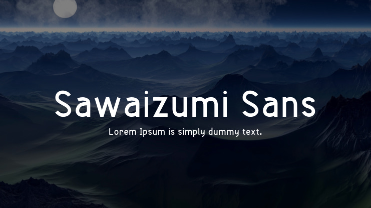 Sawaizumi Sans Font