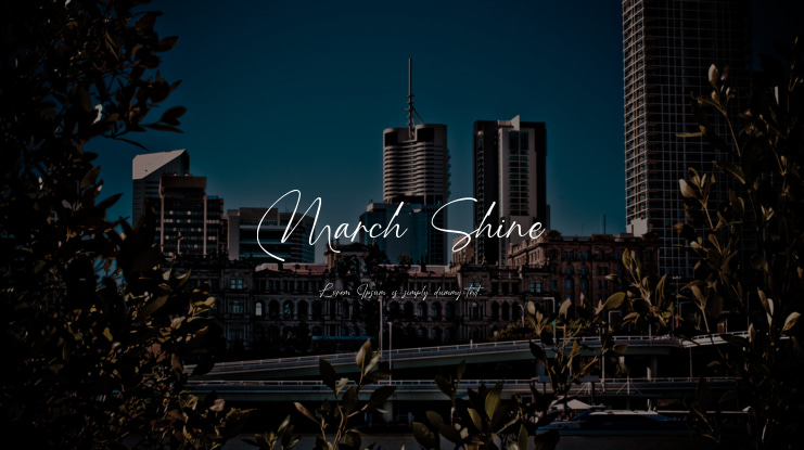 March Shine Font