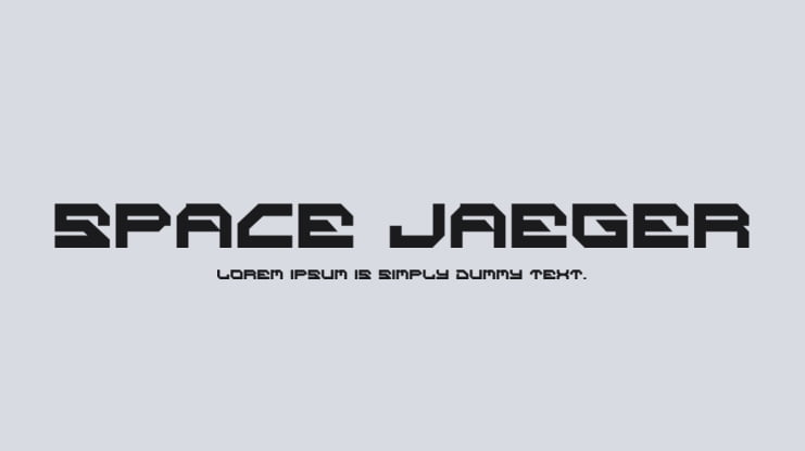 SPACE JAEGER Font