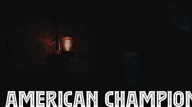 American Champion Font