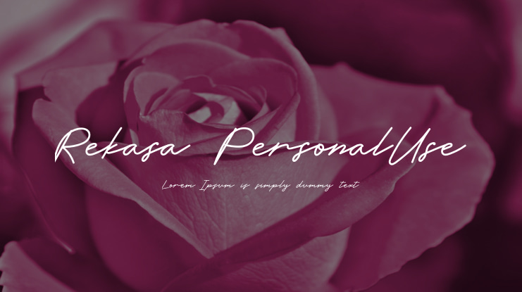 Rekasa-PersonalUse Font