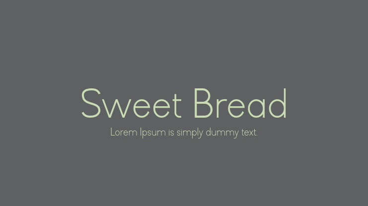Sweet Bread Font Family