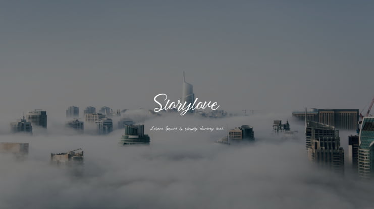 Storylove Font