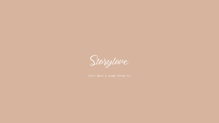 Storylove Font