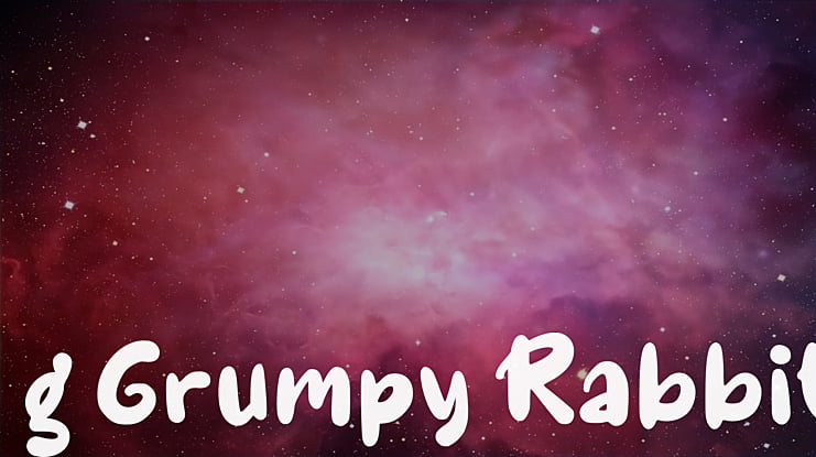 g Grumpy Rabbit Font