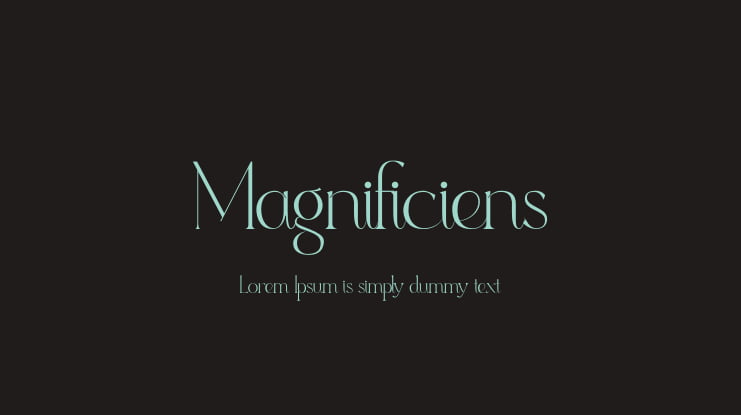 Magnificiens Font
