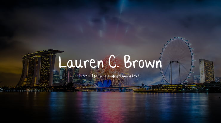 Lauren C. Brown Font