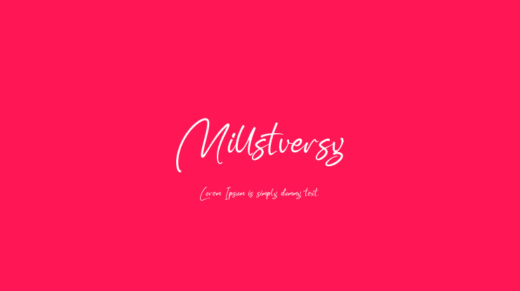 Millstversy Font