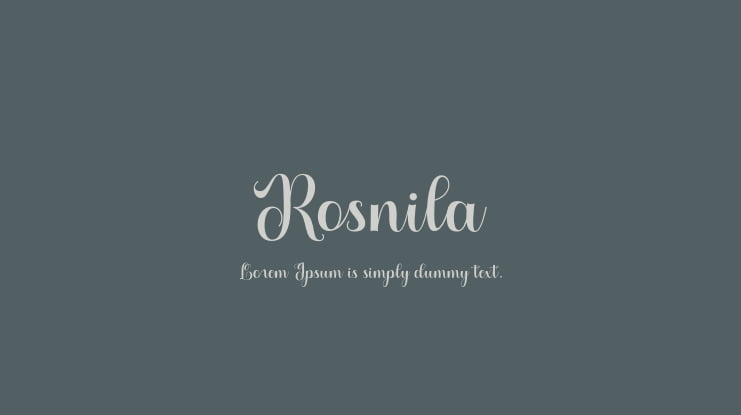 Rosnila Font