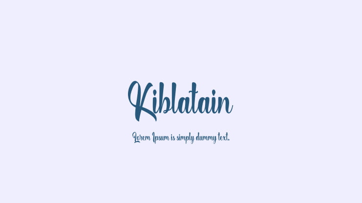 Kiblatain Font Family