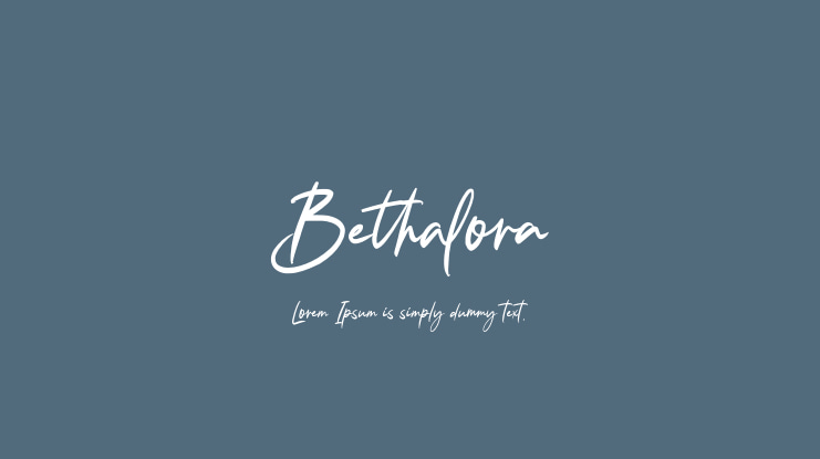 Bethalora Font