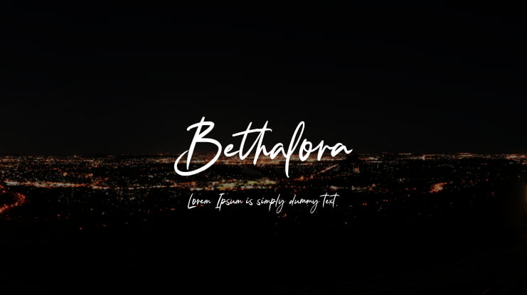 Bethalora Font