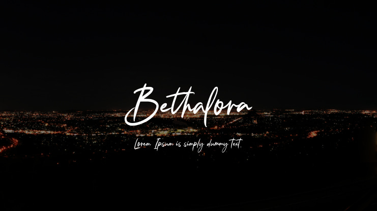 Bethalora Font