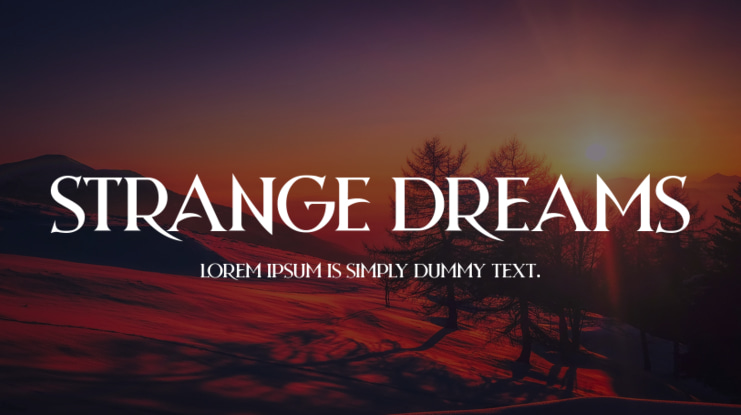 Strange Dreams Font Family