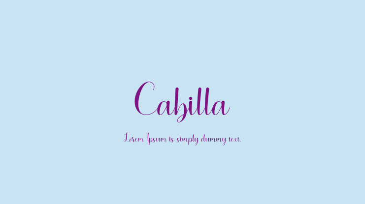 Cabilla Font