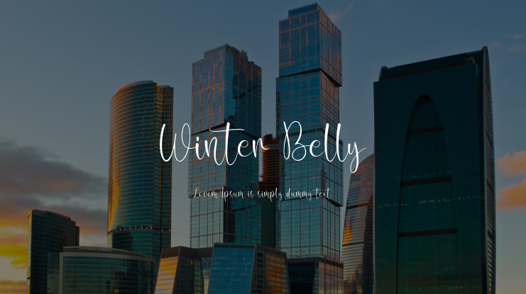 Winter Belly Font