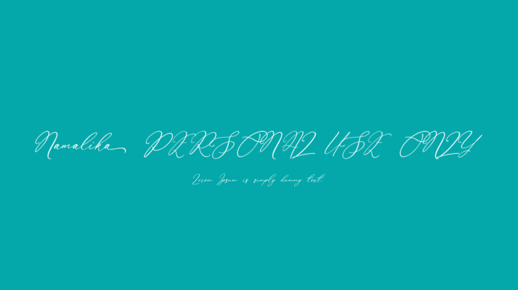 Namalika PERSONAL USE ONLY Font Family