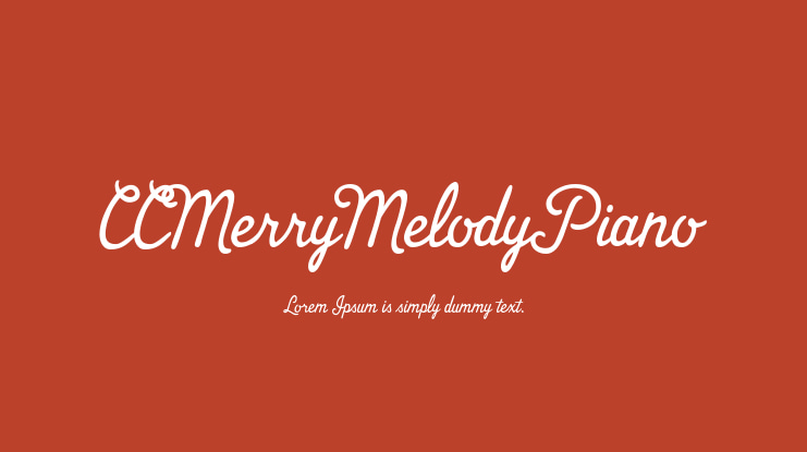 CCMerryMelodyPiano Font