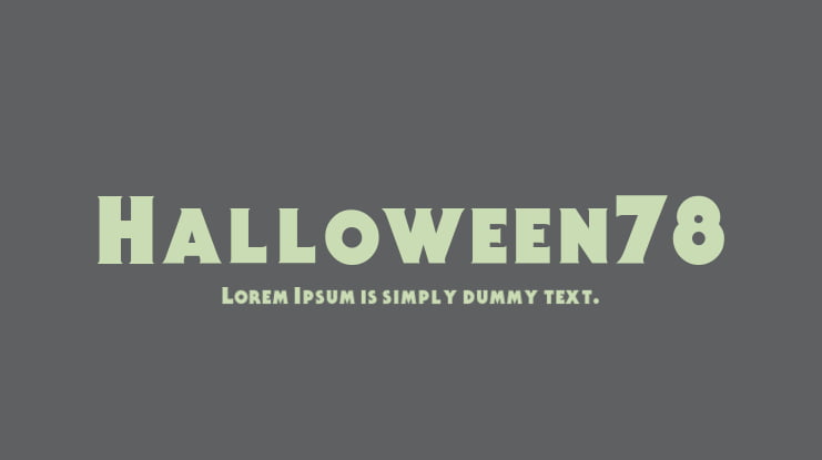 Halloween78 Font